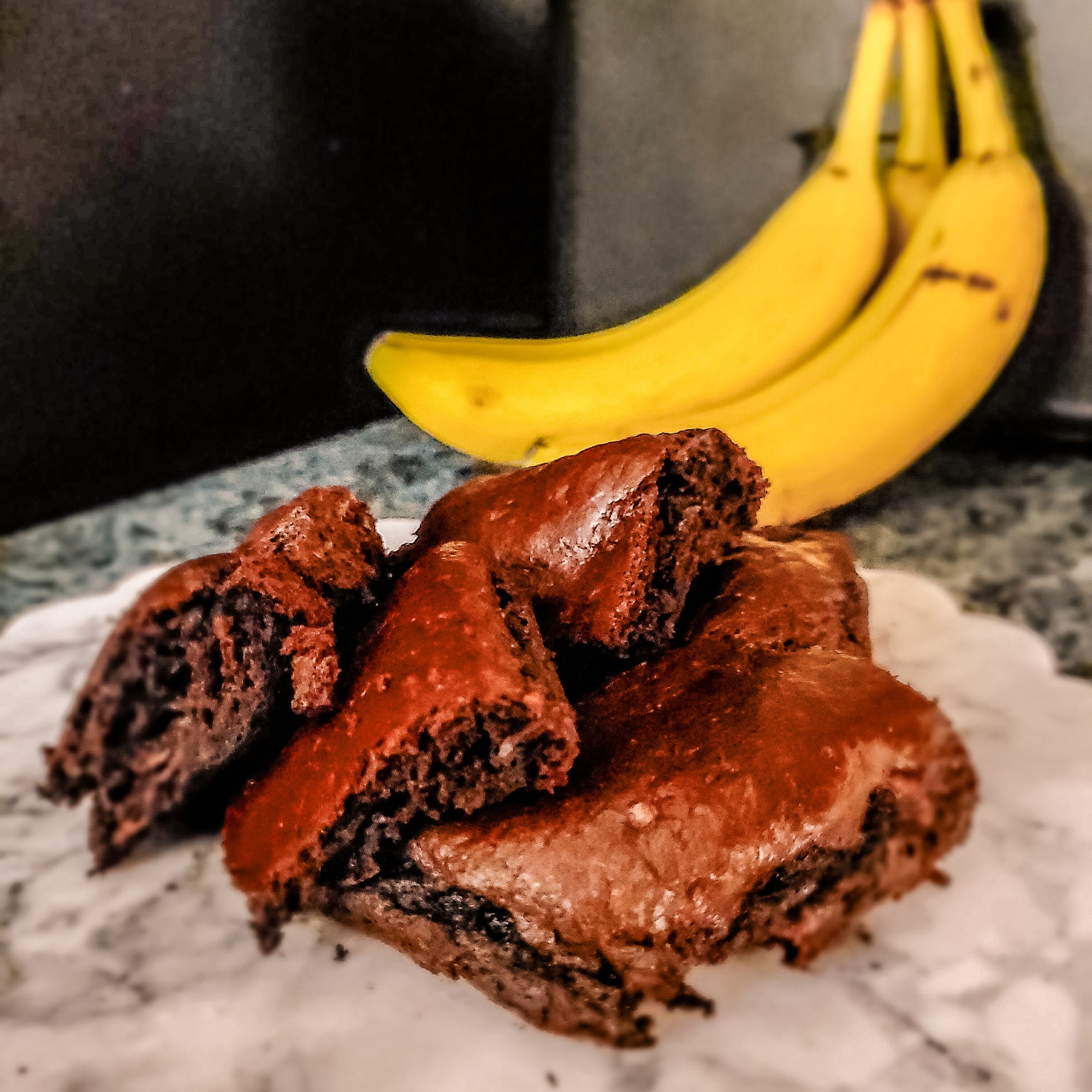 Protein brownie made from banana