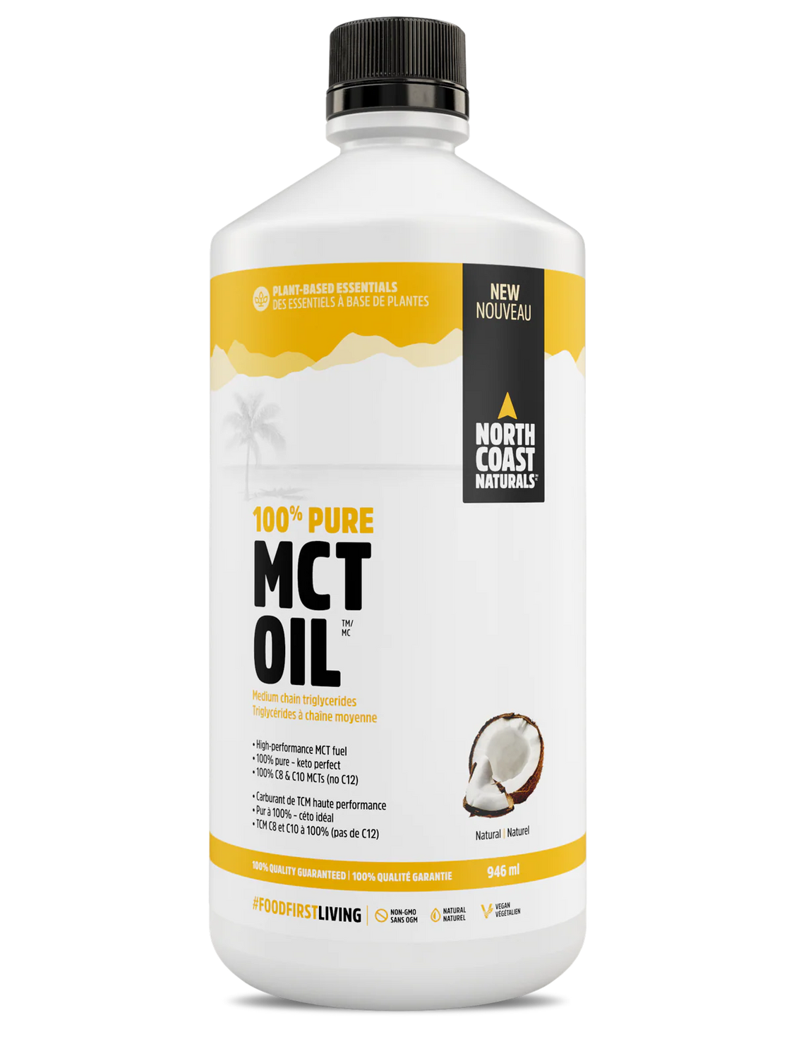 North Coast Naturals - 100% Pure MCT Oil - 946ml