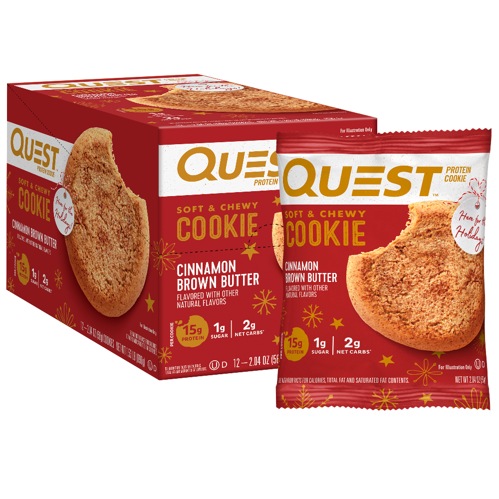 Quest Nutrition - Biscuits protéinés moelleux et fondants - Boîte de 12