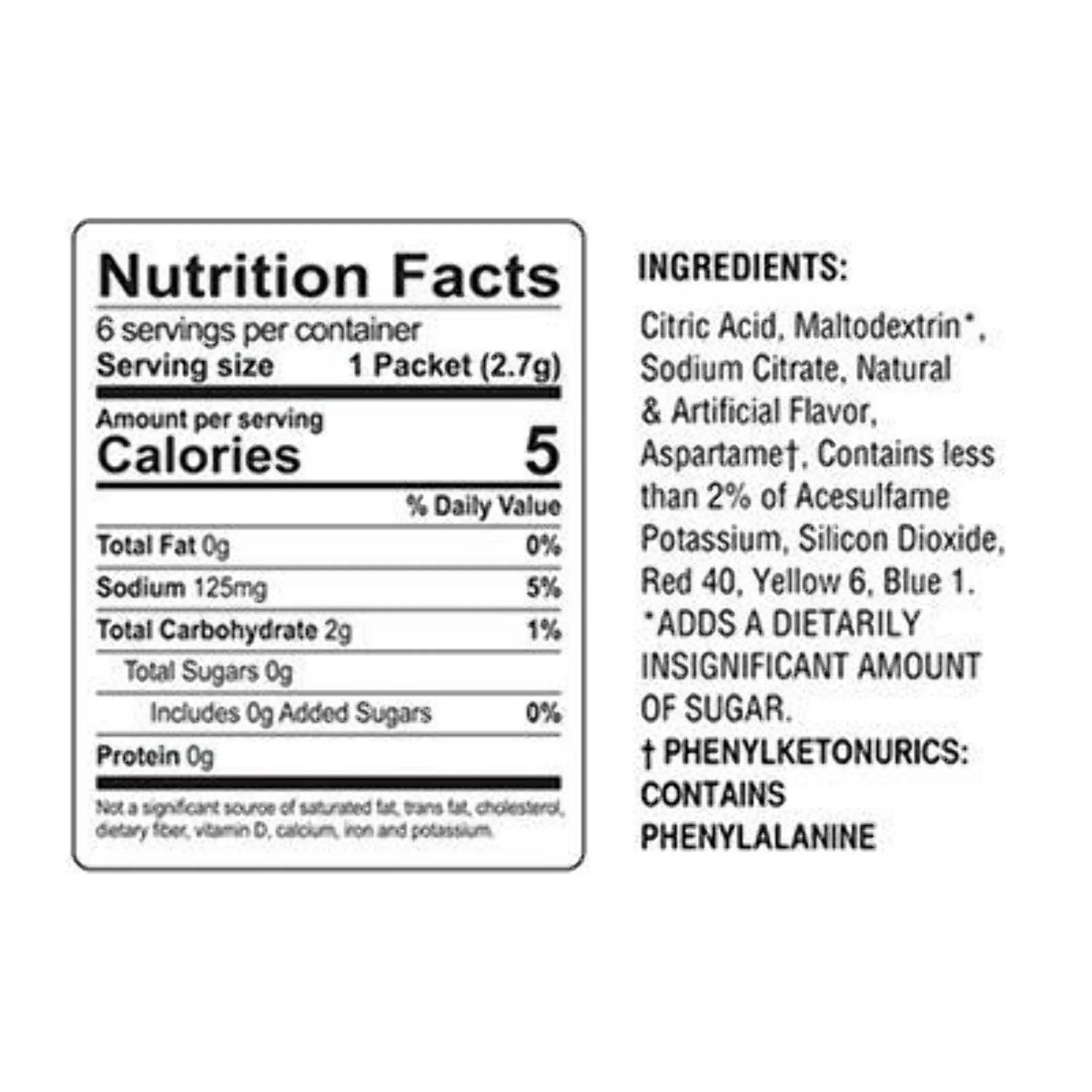 Snapple - Zero Sugar Singles To Go Drink Mix - Pak 6