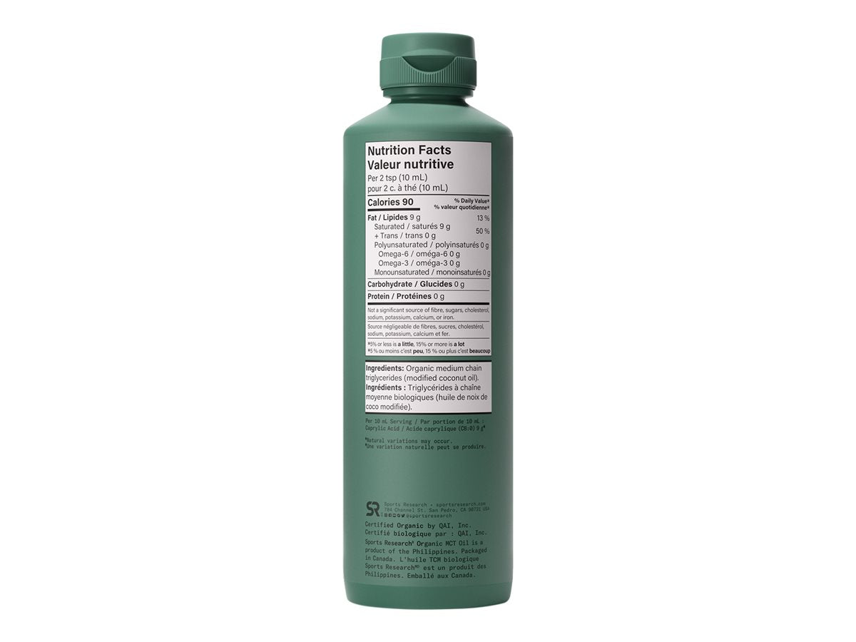 Sports Research - Organic MCT Oil C8 - 414ml
