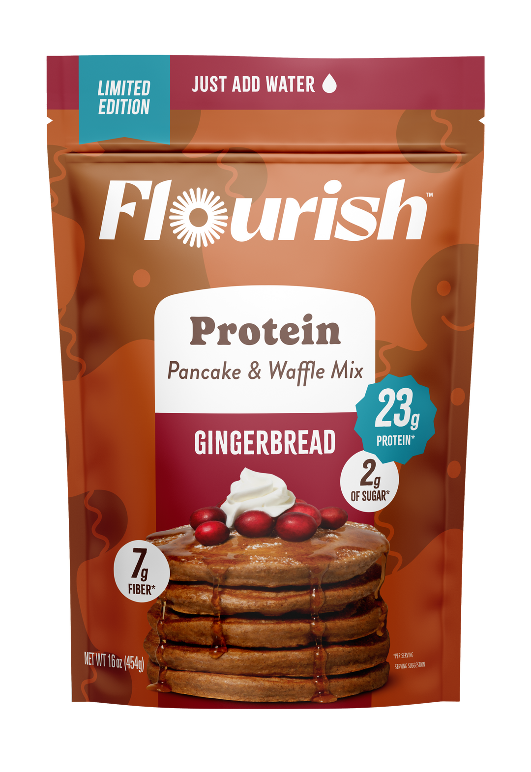 Flourish - Préparation pour crêpes protéinées saines - 430 g