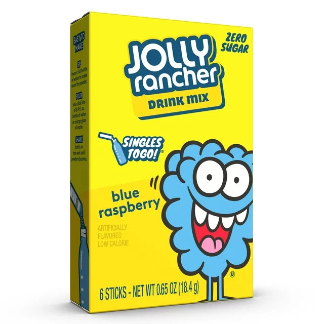 Jolly Rancher - Zero Sugar Singles To Go Drink Mix - Pak 6