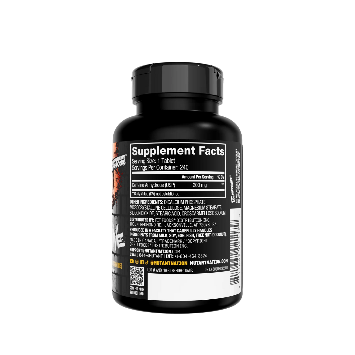 Mutant -  Caffeine 200mg - 240 Caps