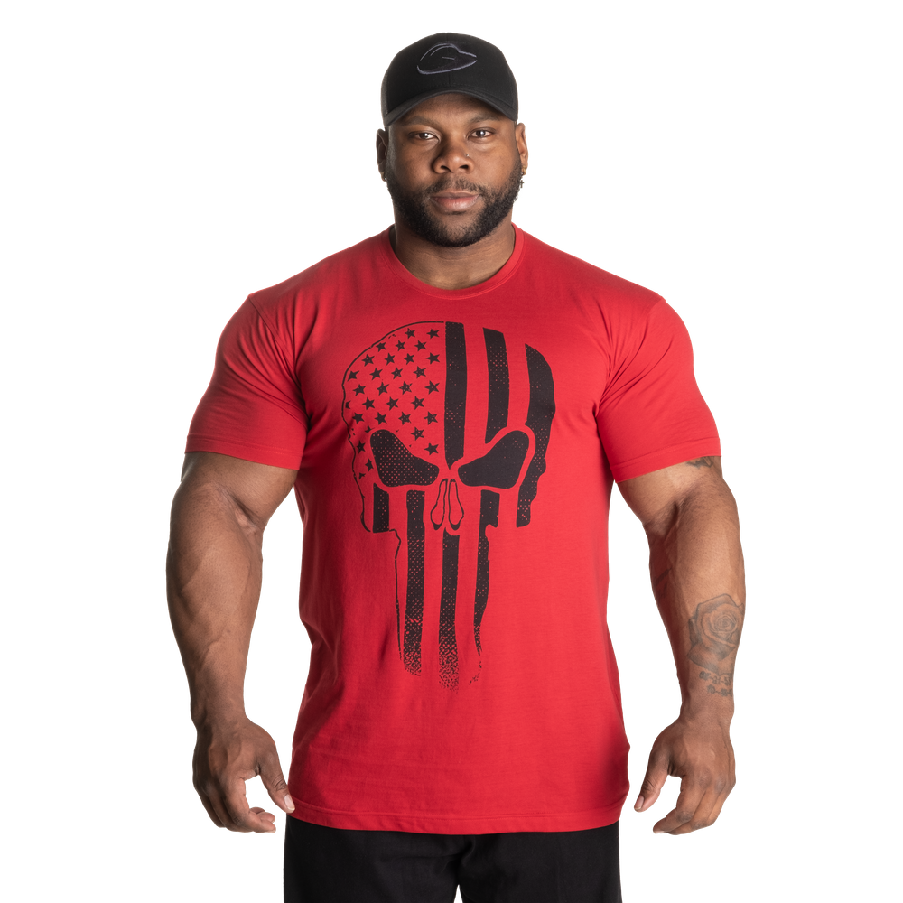 Gasp Skull Standard Tee Chili Red