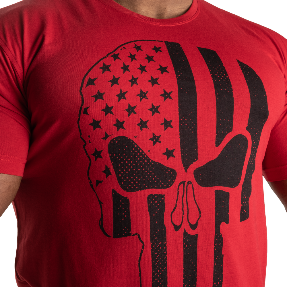 T-shirt standard Gasp Skull rouge piment