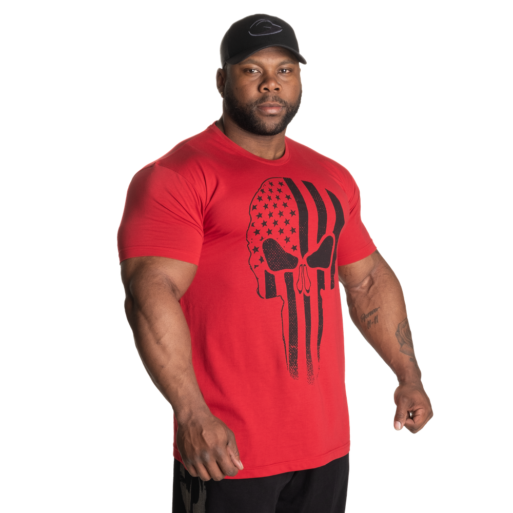 T-shirt standard Gasp Skull rouge piment