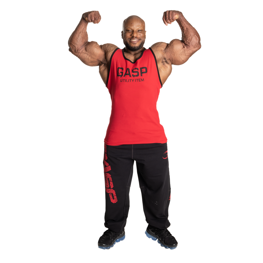 Gasp Ribbed T-Back Chili Red