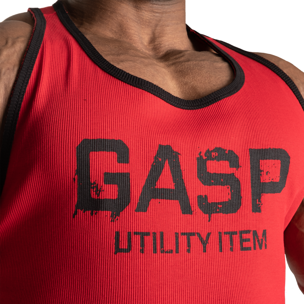 Gasp Ribbed T-Back Chili Red