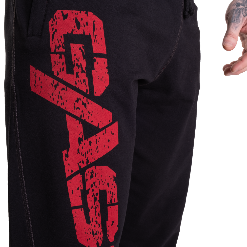 Pantalon de survêtement vintage Gasp noir/rouge