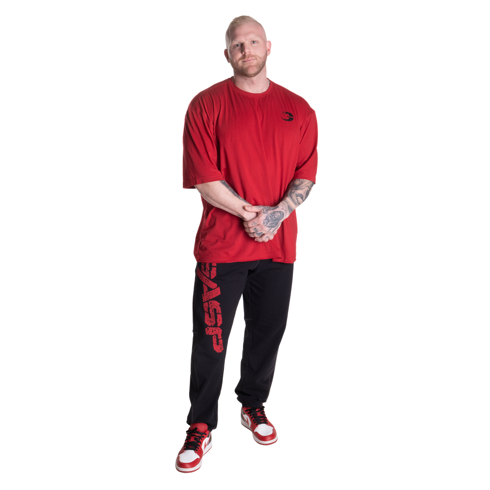 Pantalon de survêtement vintage Gasp noir/rouge