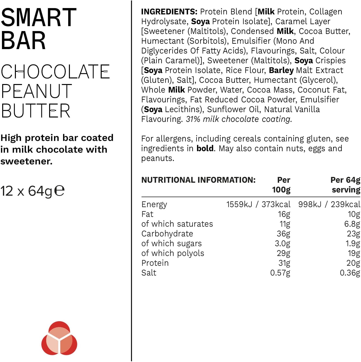 PhD Nutrition - Smart Bar High Protein - Box 12