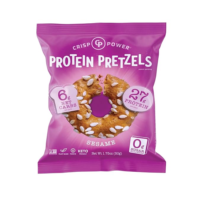 Crisp Power - Bretzels croustillants riches en protéines - 50 g