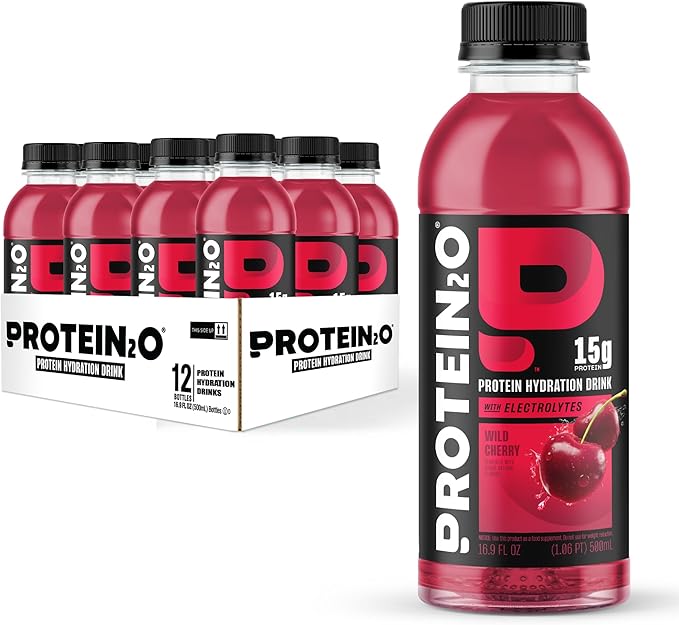 Protein2o - Eau enrichie en protéines de lactosérum - Boîte de 12