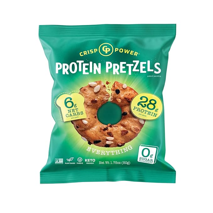 Crisp Power - Bretzels croustillants riches en protéines - 50 g