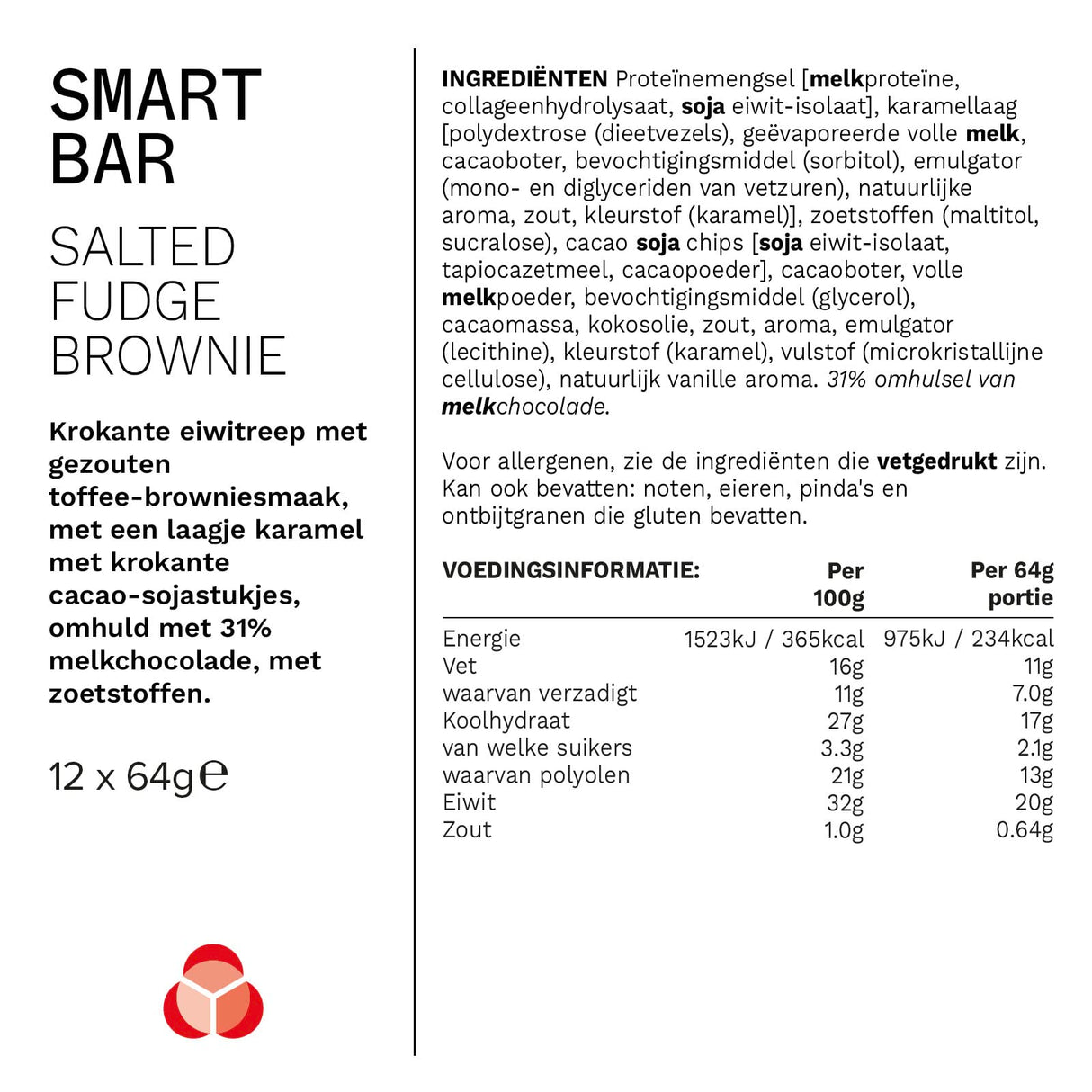 PhD Nutrition - Barre protéinée Smart Bar - 64 g
