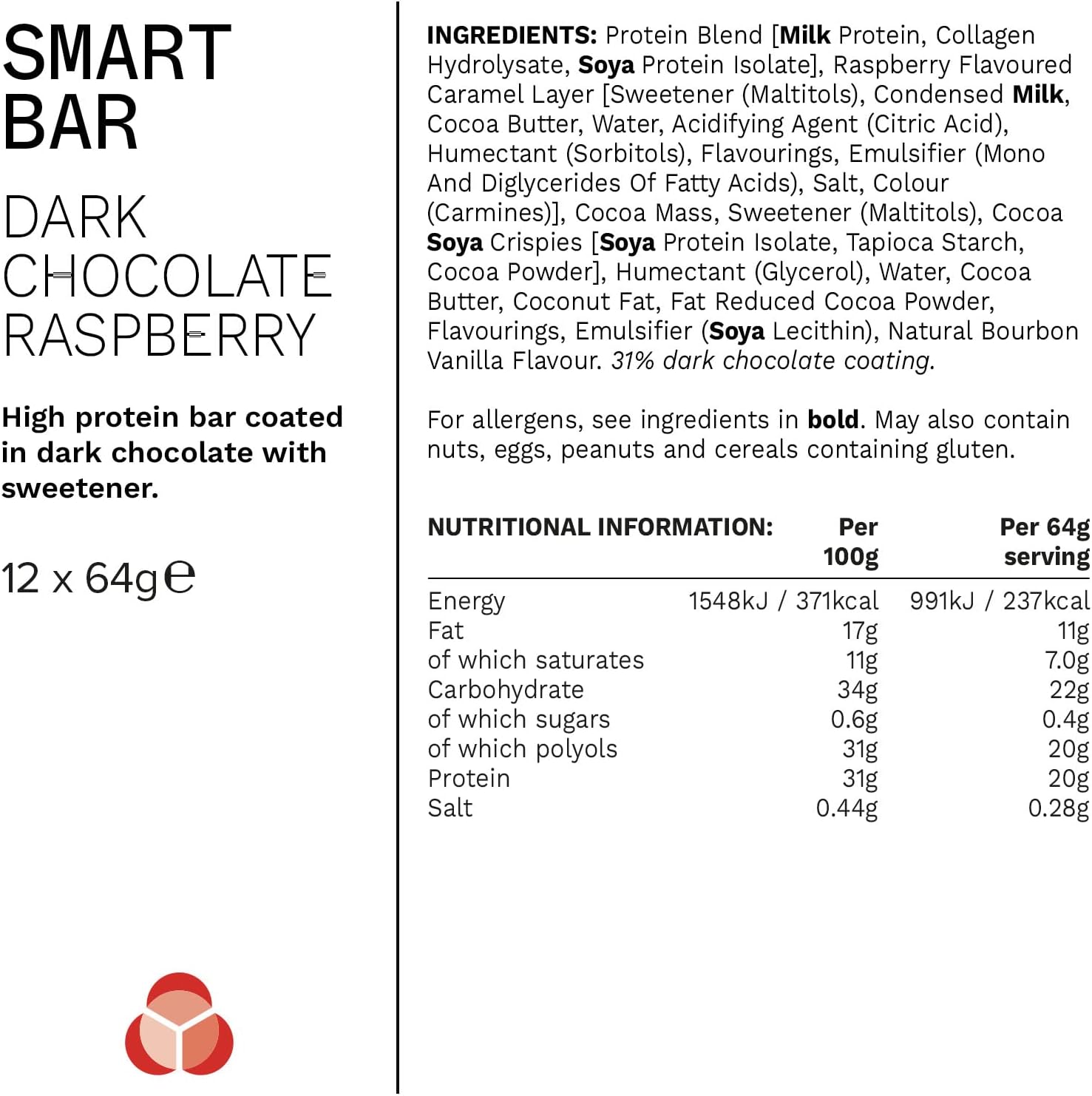 PhD Nutrition - Smart Bar High Protein - Box 12