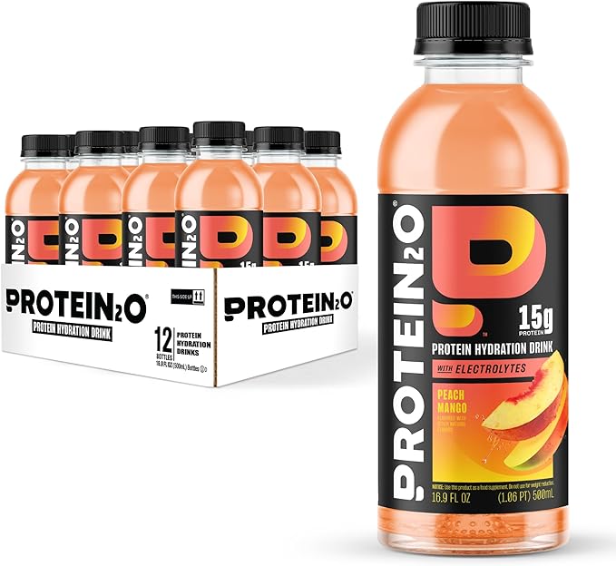 Protein2o - Eau enrichie en protéines de lactosérum - Boîte de 12