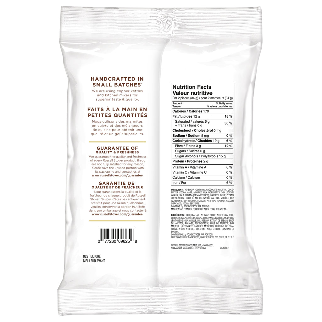 Russell Stover - Sugar Free Chocolate Peanut Butter with Stevia - 85g