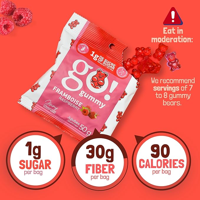 Go Nutrition - Go Gummy faible en sucre par Jimmy Sevigny - 50 g