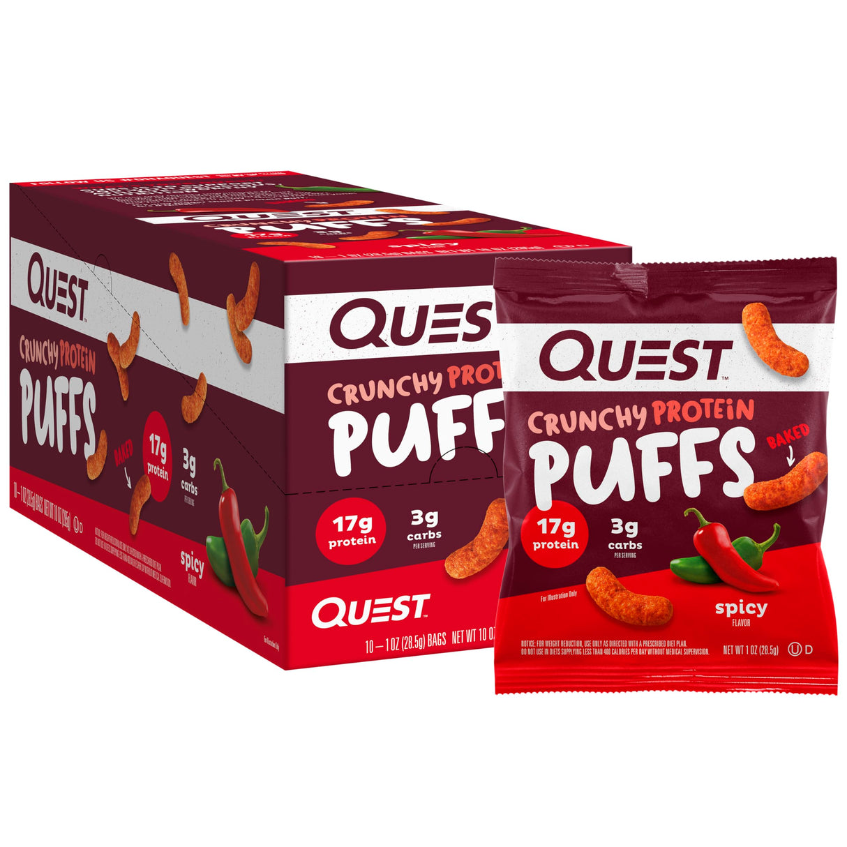 Quest Nutrition - Crunchy Protein Puff - Box 10