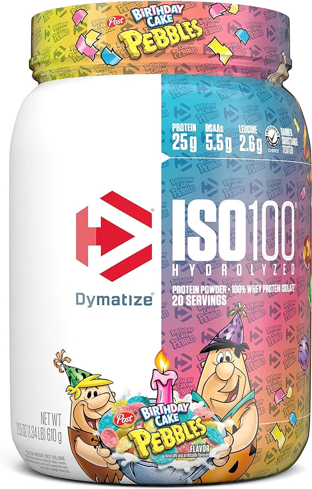 Dymatize - Iso-100 Protéines de lactosérum isolées hydrolysées - 20 portions