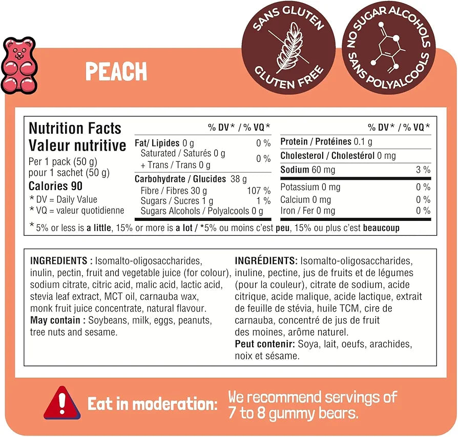 Go Nutrition - Go Gummy faible en sucre par Jimmy Sevigny - 50 g