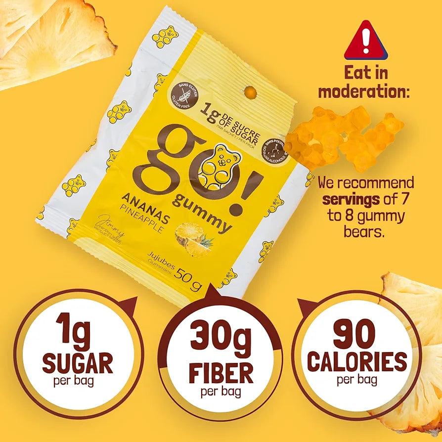 Go Nutrition - Go Gummy faible en sucre par Jimmy Sevigny - 50 g