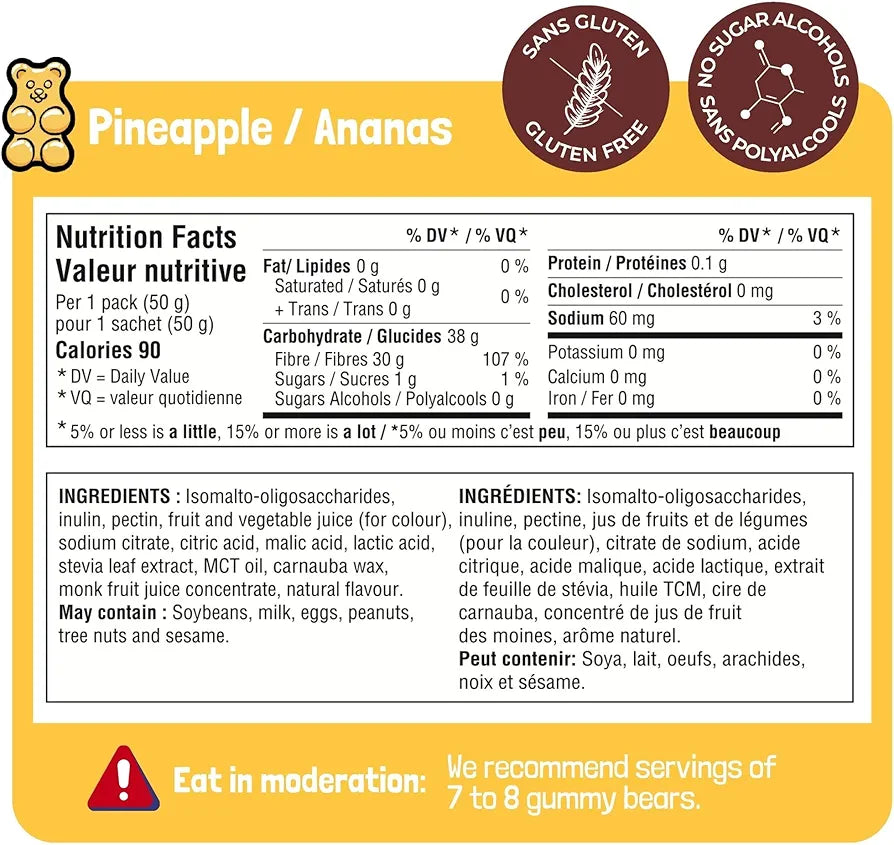 Go Nutrition - Go Gummy faible en sucre par Jimmy Sevigny - 50 g