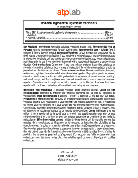 ATP Lab Neuro Prime 120caps medicinal ingredients