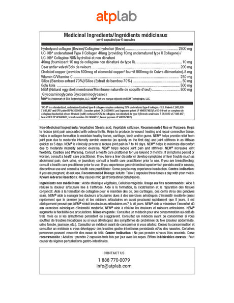 ATP Lab Syner Collagen 120caps medicinal ingredients