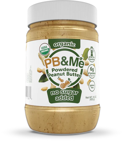 PB&Me - Organic Powdered Peanut Butter - No Sugar Added 453g