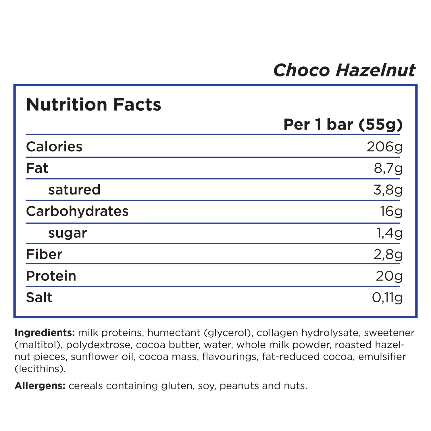 Barebells - High Protein No Sugar Added Bar - Box 12
