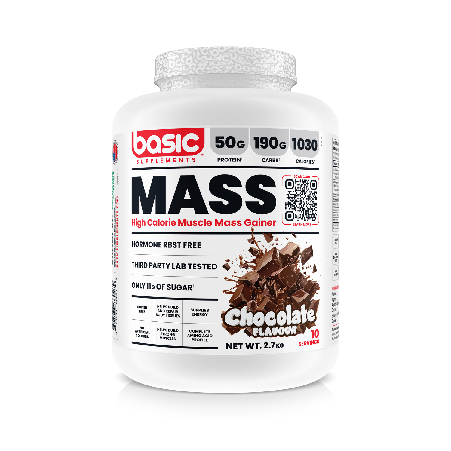 Basic Supplements - Mass Gainer - 6 lbs