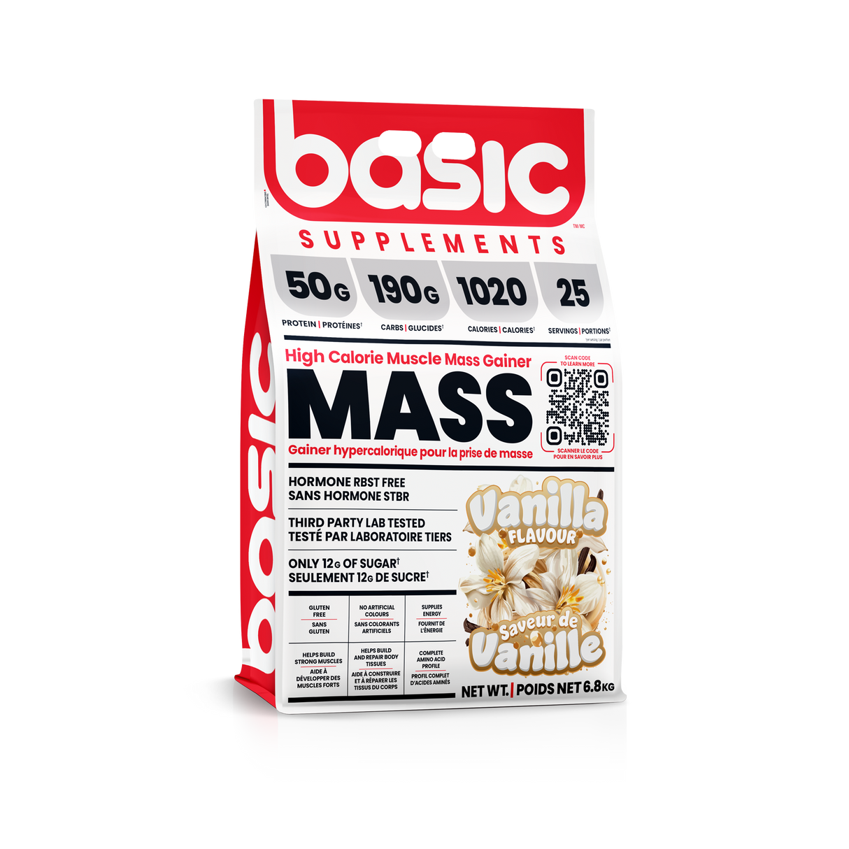 Compléments alimentaires de base - Gain de masse - 6,8 kg