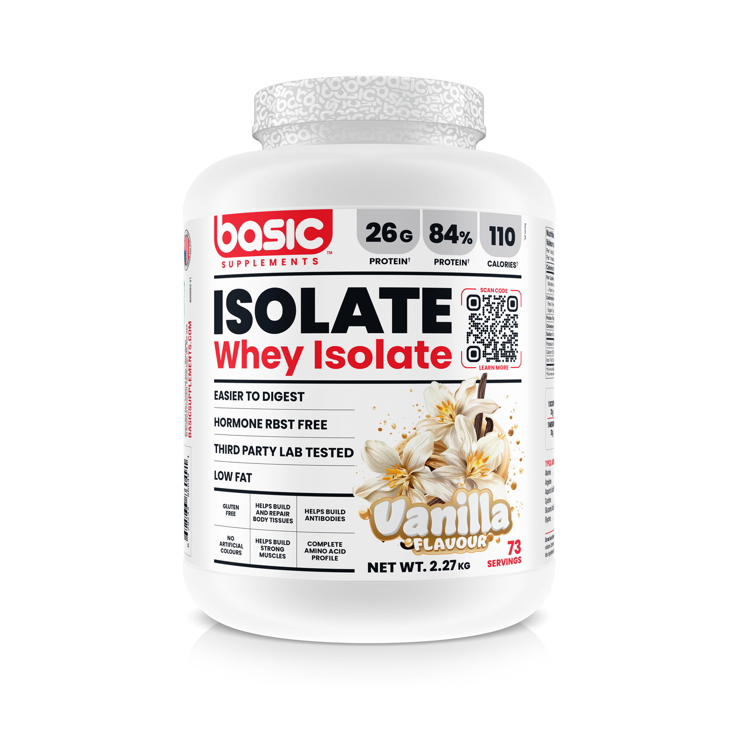 Basic Supplements - Whey Isolate - 5 lbs