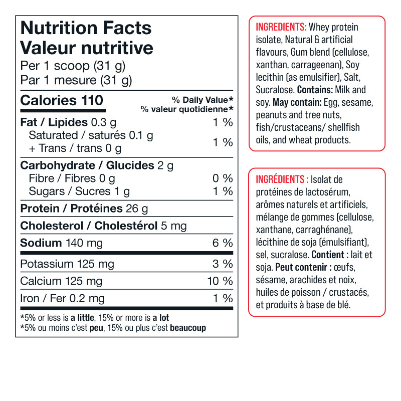 Compléments alimentaires de base - Isolat de lactosérum - 900 g