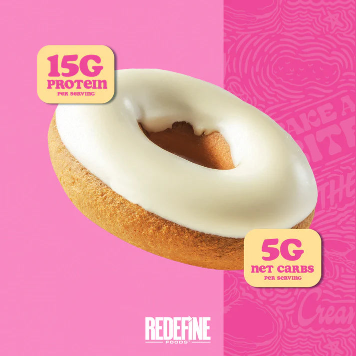 Redefine Foods Protein Donut – Single Unit (15g Protein, Low Sugar Snack)