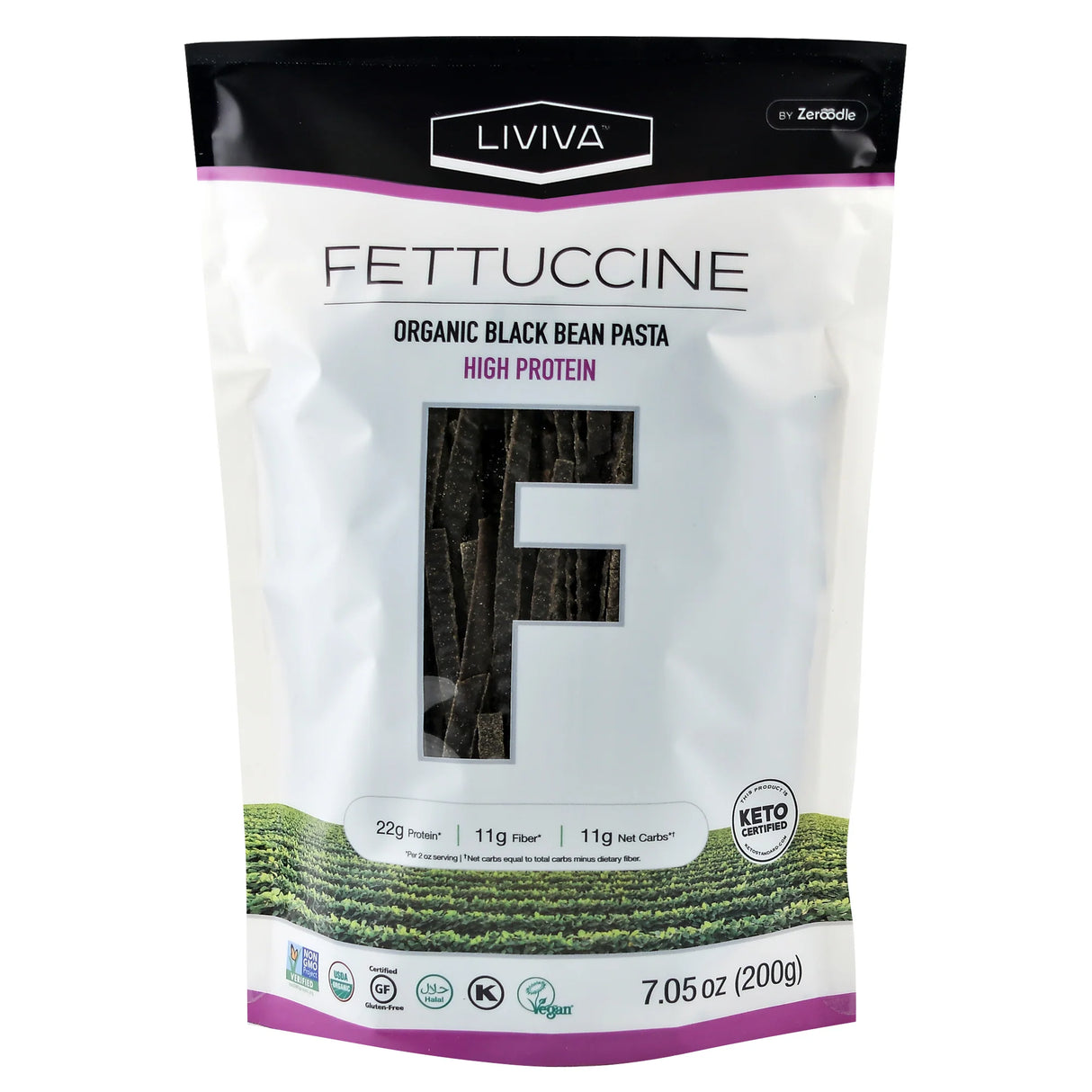 Liviva - Fettuccine aux haricots noirs bio - 200 g