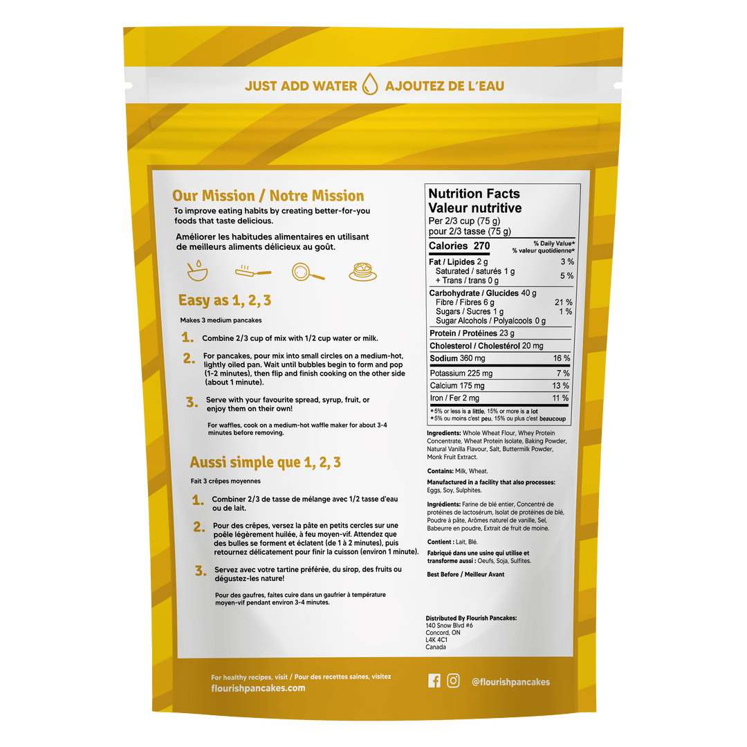 Flourish - Healthy Protein Pancake Mix - 430g