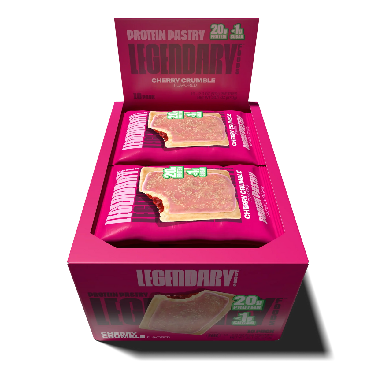 Legendary Foods - Pâtisseries protéinées savoureuses - Boîte de 10