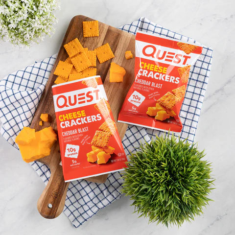 Quest Nutrition - Craquelins au fromage riches en protéines - Boîte de 4
