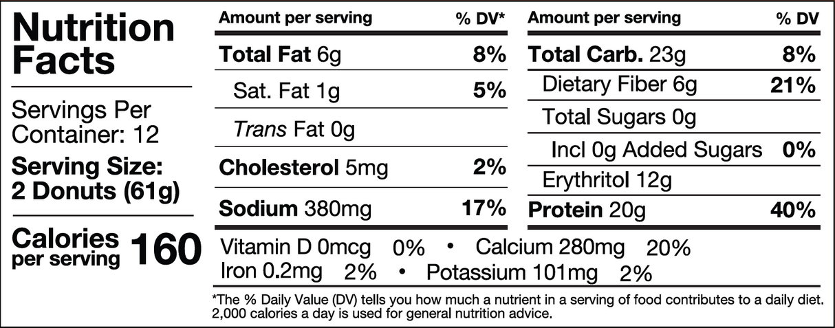 Legendary Foods - Protein Donuts - 12 X 65g