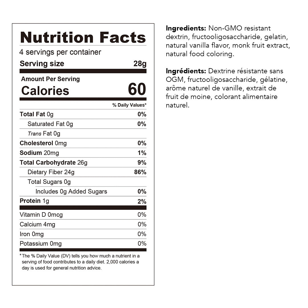 ChocZero - Zero Sugar Freeze Dried Mini Mashmallows - Nutrition Facts