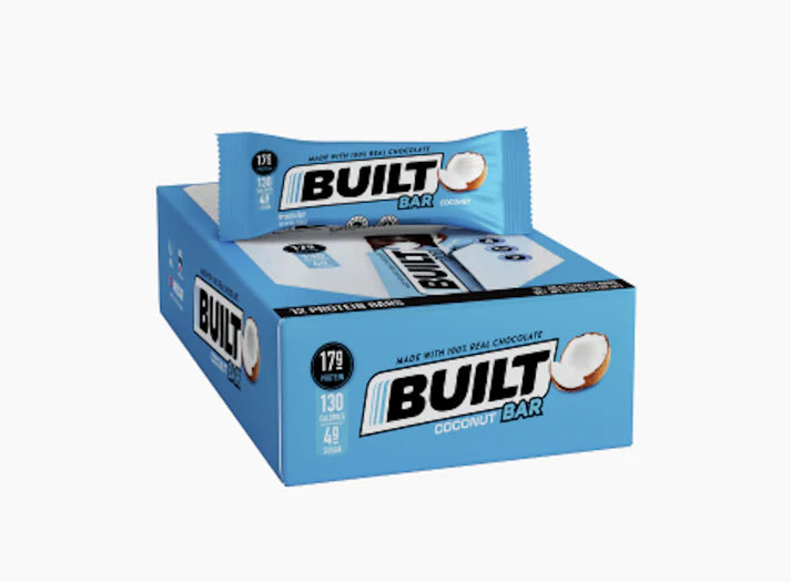Built - Barre protéinée 100 % vrai chocolat - Zéro culpabilité (boîte de 12)