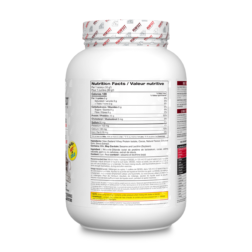 Perfect Sports - Diesel New Zealand Whey Isolate Protein - 2lbs