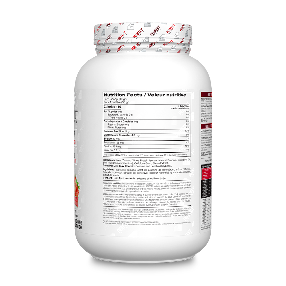 Perfect Sports - Diesel New Zealand Whey Isolate Protein - 2lbs