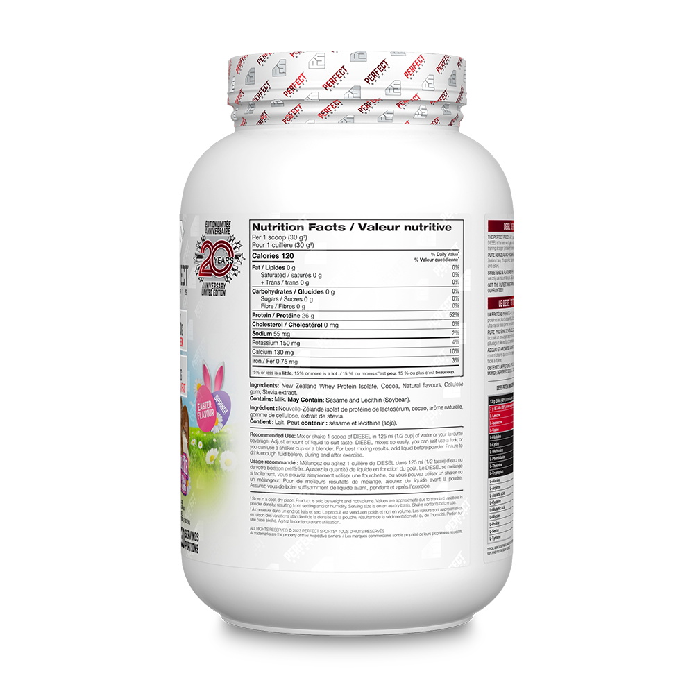 Perfect Sports - Diesel New Zealand Whey Isolate Protein - 2lbs