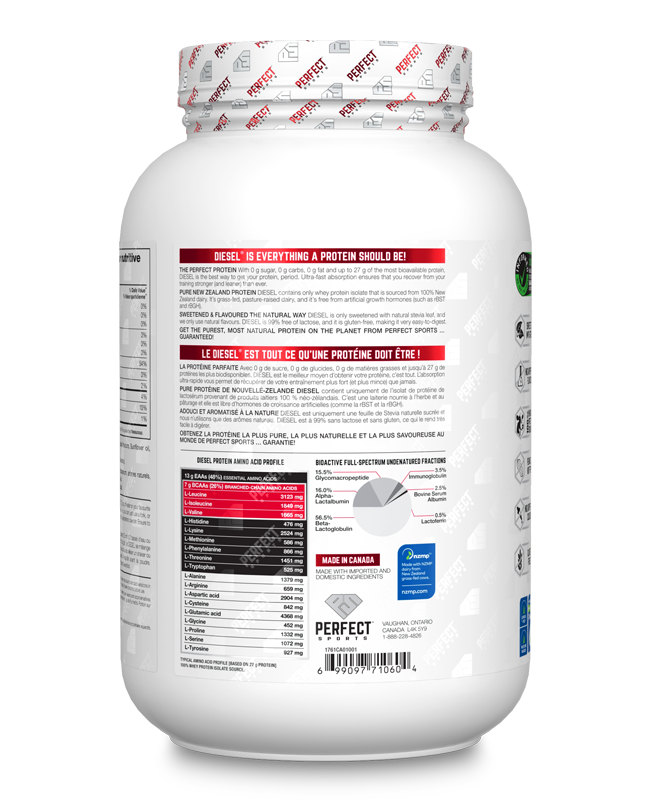 Perfect Sports - Diesel New Zealand Whey Isolate Protein - 2lbs