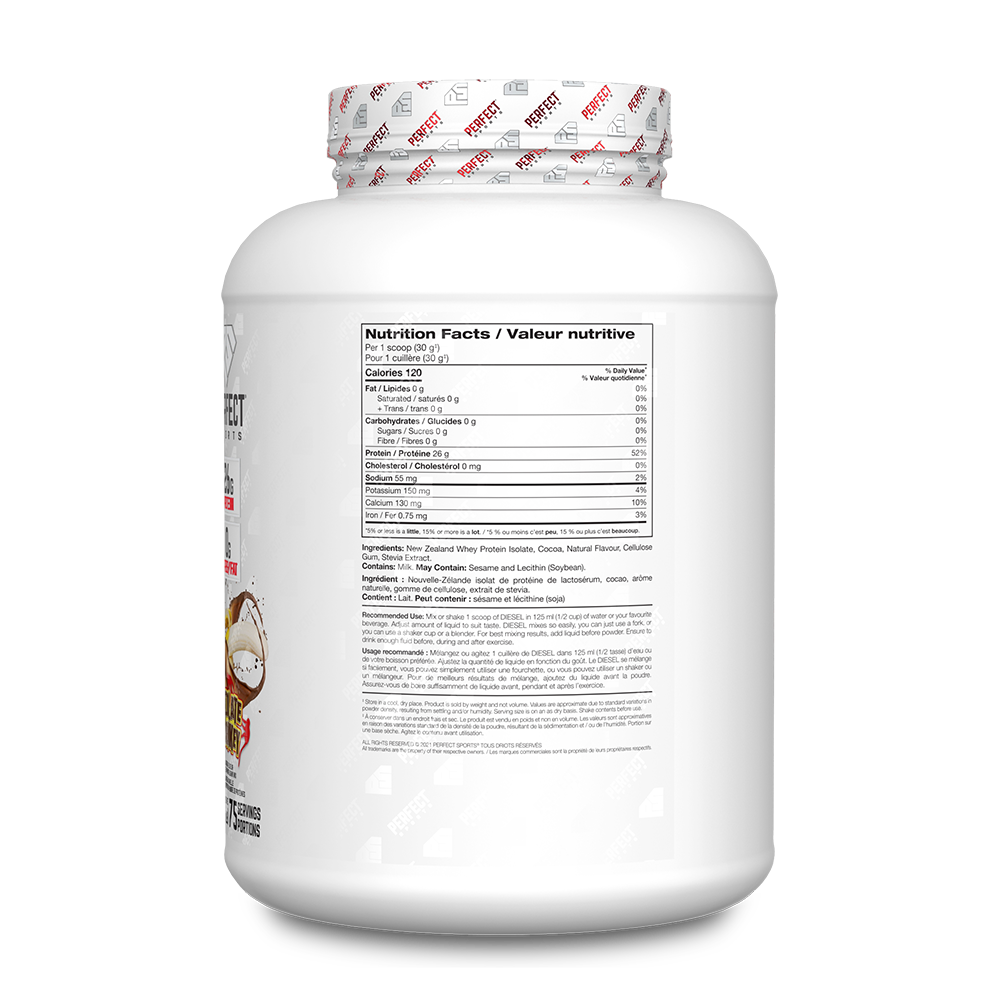 Perfect Sports - Diesel New Zealand Whey Isolate Protein - 5lbs